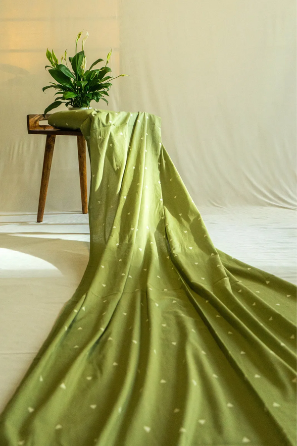 Sage Green Malai Chanderi