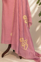 Lilac Crushed Chanderi Set