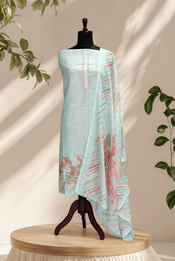 Mint Blossom Printed Set