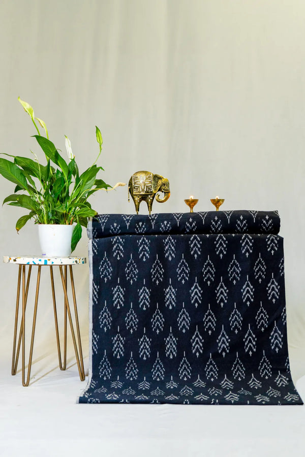 Black Ikat Fabriic