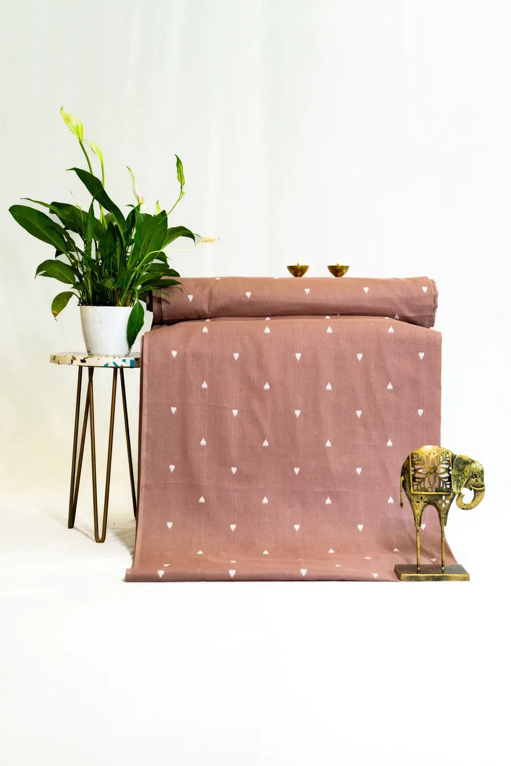 Dusty Pink Malai Chanderi