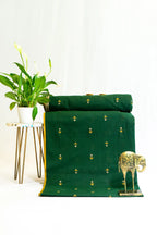 Green Handloom Cotton Fabric