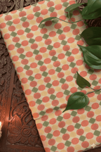 Ivory Base Germetrical Printed Chanderi