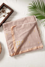 Beige Handwoven Saree - House of Ameyam