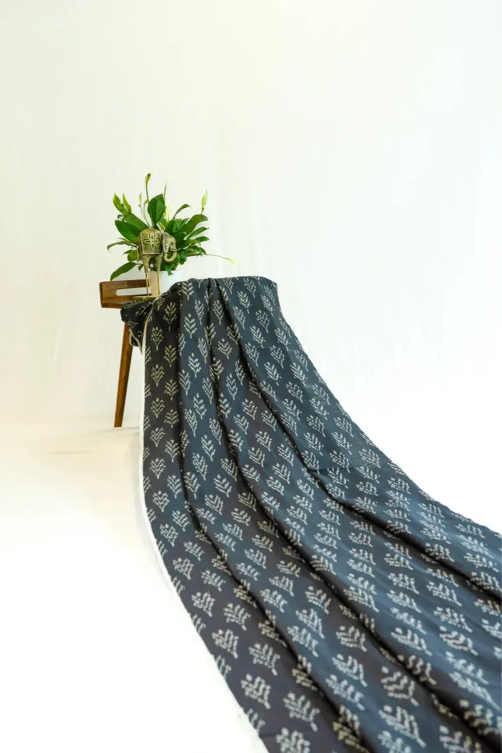 Black Ikat Fabriic