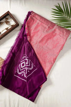 Coral Pink Pochampally Ikat - House of Ameyam