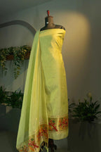 Green Jamdani Suit Set - House of Ameyam