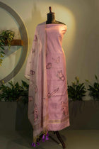 Lavender Jamdani Suit - House of Ameyam