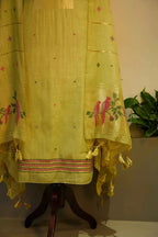 Mint Green Jamdani Suit - House of Ameyam