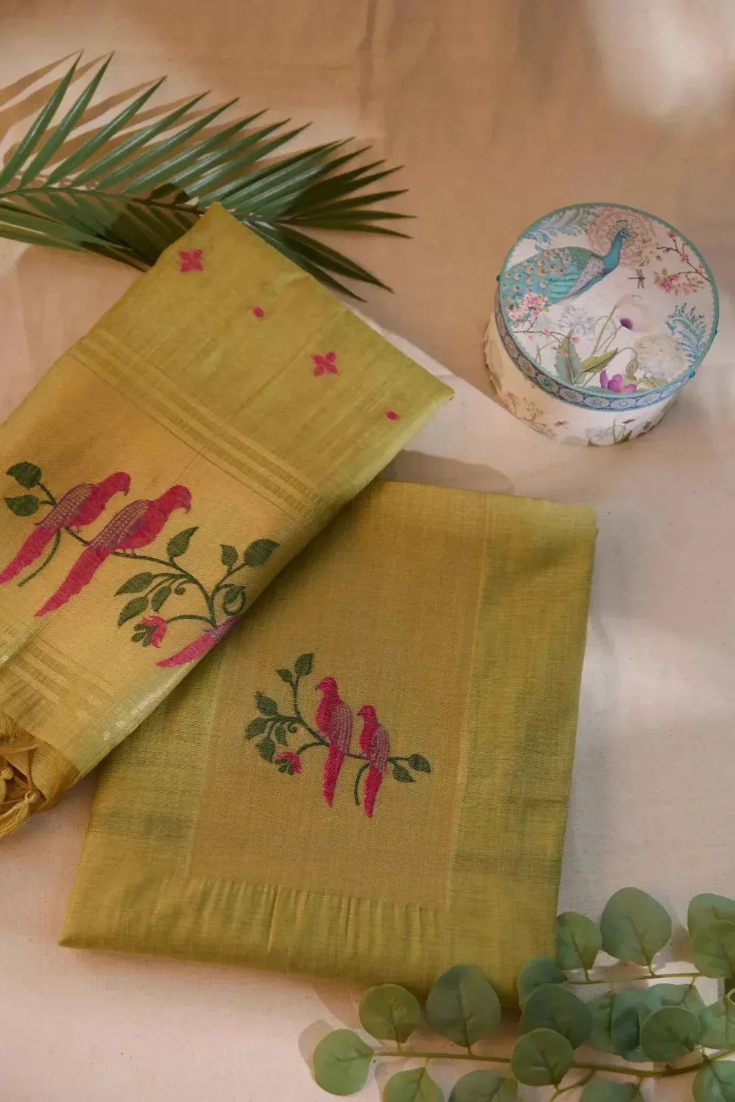 Mint Green Jamdani Suit - House of Ameyam