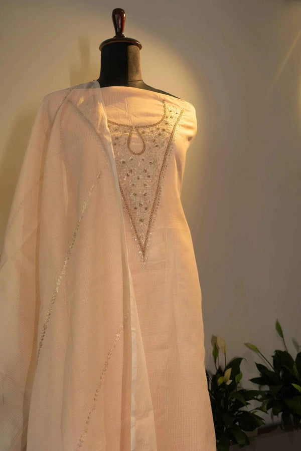 Peach Kota Suit Material