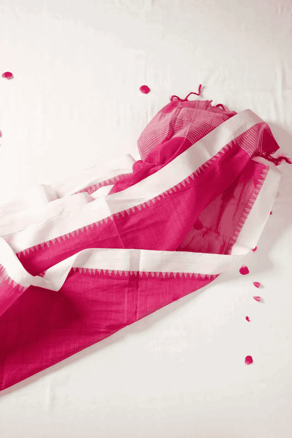 Pink Handwoven Dupatta