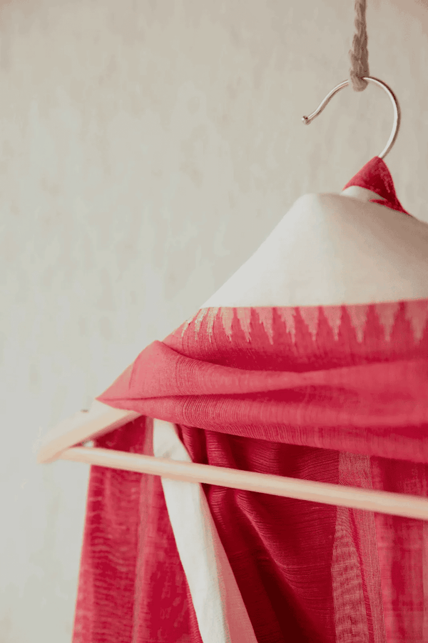 Red Handwoven Dupatta