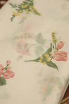 Ivory Mul Chanderi Printed Kurta Set