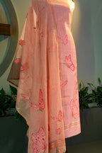 Soft Pink Mul Chanderi - House of Ameyam